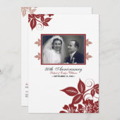 Invitation du Parti des fleurs (rouge) (Devant / Derrière)