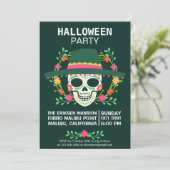 Invitation du parti d'Halloween Dia de los Muertos (Debout devant)