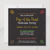 Invitation du parti Dia de los Muertos Halloween (Dos)