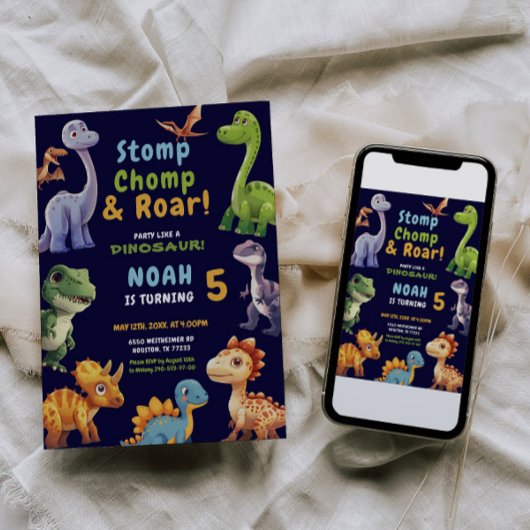 Invitation du parti Dinosaur