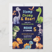 Invitation du parti Dinosaur (Devant)