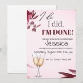 Invitation du parti Divorce (Devant / Derrière)