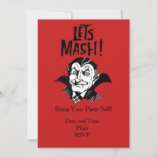 Invitation du parti Dracula (Devant)