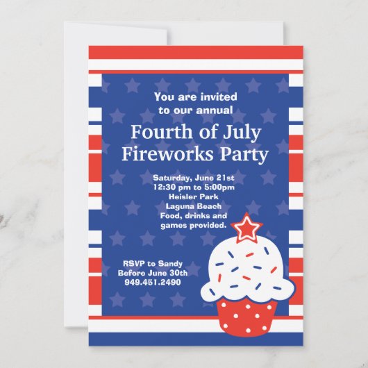 Invitation du Parti du 4 juillet (Devant)