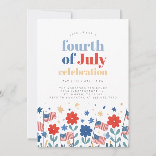 Invitation du Parti du 4 juillet (Devant)