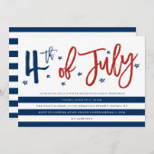 Invitation du parti du 4 juillet (Devant / Derrière)