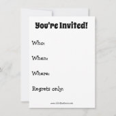 Invitation du Parti du 4 juillet (Dos)