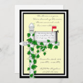 Invitation du Parti du réveil de la maison sucrée (Devant / Derrière)