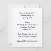 Invitation du parti égyptien Hiéroglyphes Pharoh (Dos)