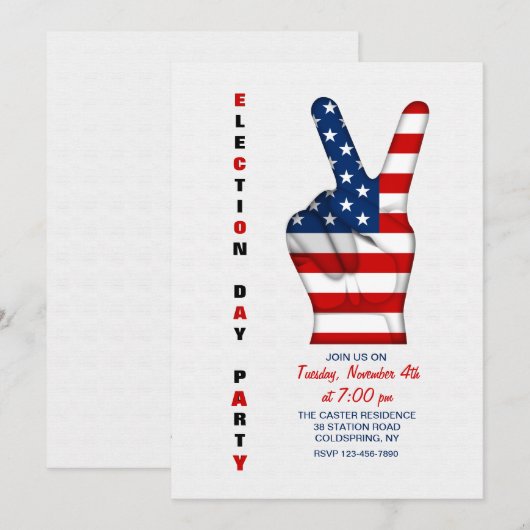 Invitation du parti électoral (Devant / Derrière)