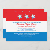 Invitation du Parti électoral rouge, blanc et bleu (Devant / Derrière)