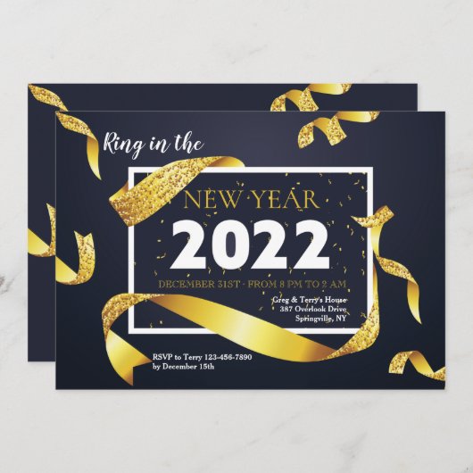 Invitation du Parti en 2022 (Devant / Derrière)