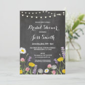 Invitation du parti Fête de l'mariée Rustic Wild F (Debout devant)