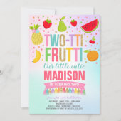 Invitation du Parti Frutti à deux tti 2e fête d'an (Devant)