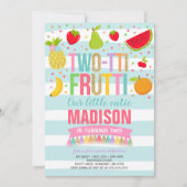 Invitation du Parti Frutti à deux tti 2e fête d'an (Devant)