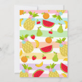 Invitation du Parti Frutti à deux tti 2e fête d'an (Dos)