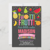 Invitation du Parti Frutti à deux tti 2e fête d'an (Devant)