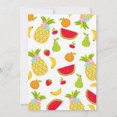 Invitation du Parti Frutti à deux tti 2e fête d'an (Dos)