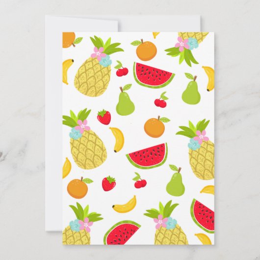 Invitation du Parti Frutti à deux tti 2e fête d'an (Dos)