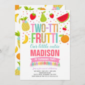 Invitation du Parti Frutti à deux tti 2e fête d'an (Devant / Derrière)