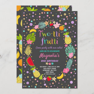 Invitation du Parti Frutti à deux tti 2e fête d'an