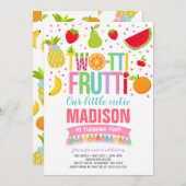 Invitation du Parti Frutti à deux tti 2e fête d'an (Devant / Derrière)