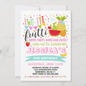 Invitation du Parti Frutti à deux tti 2e fête d'an (Devant)