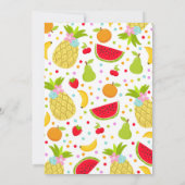 Invitation du Parti Frutti à deux tti 2e fête d'an (Dos)