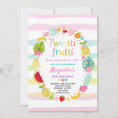 Invitation du Parti Frutti à deux tti 2e fête d'an (Devant)