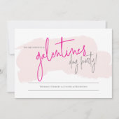 Invitation du parti Galentines | Saint Valentin (Devant)