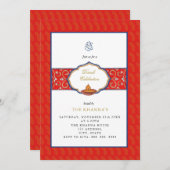 Invitation du parti Ganesh et DIya Diwali (Devant / Derrière)