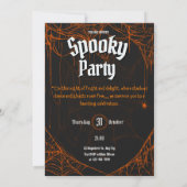 Invitation du parti Gothic Éffrayant Halloween (Dos)