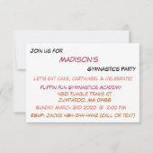 Invitation du parti Gymnastique (Dos)