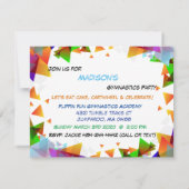 Invitation du parti Gymnastique (Dos)