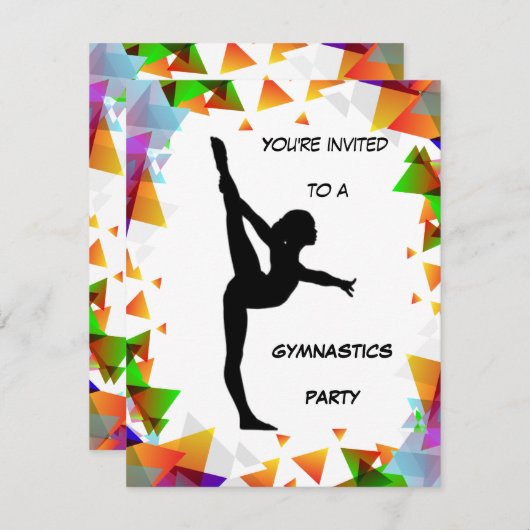 Invitation du parti Gymnastique (Devant / Derrière)