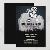 Invitation du parti Halloween (Devant / Derrière)