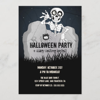 Invitation du parti Halloween