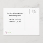 Invitation du parti Halloween (Dos)