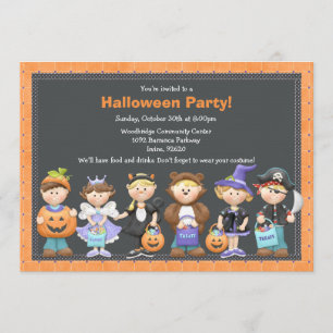 Invitation du parti Halloween