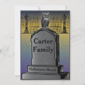 Invitation du parti Halloween (Devant)