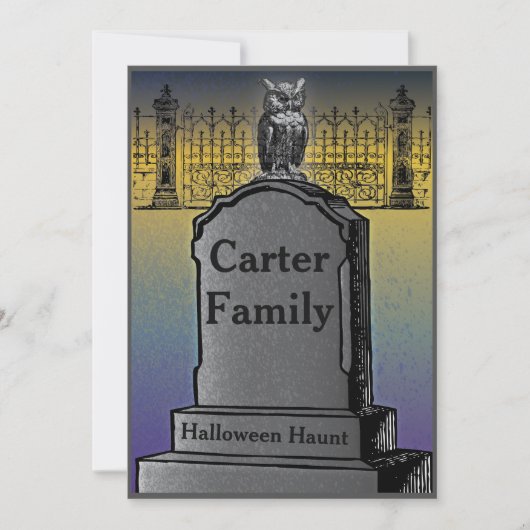 Invitation du parti Halloween (Devant)