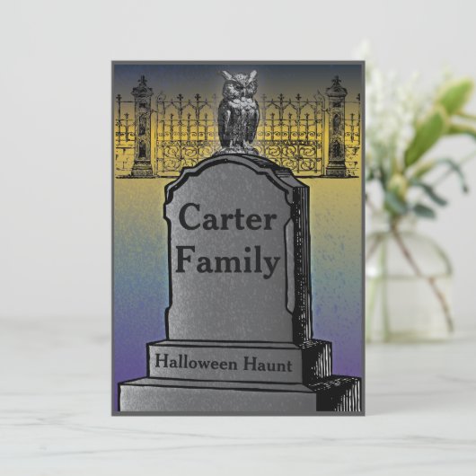 Invitation du parti Halloween (Debout devant)