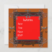 Invitation du parti Halloween (Dos)