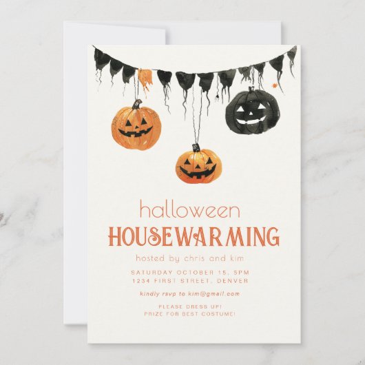 Invitation du parti Halloween (Devant)