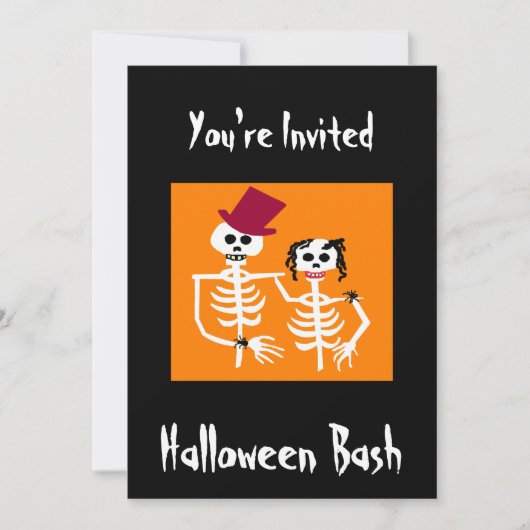 Invitation du parti Halloween (Devant)