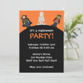 Invitation du parti Halloween (Debout devant)