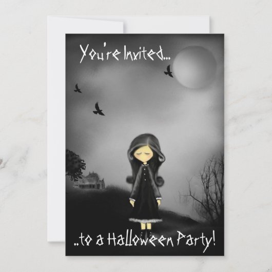 Invitation du parti Halloween (Devant)