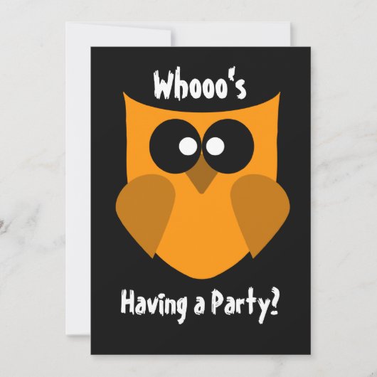 Invitation du parti Halloween (Devant)