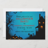 Invitation du parti Halloween (Dos)