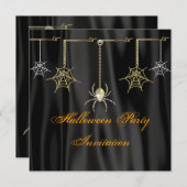 Invitation du parti Halloween (Devant / Derrière)